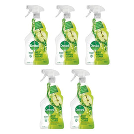 Dettol Antibacterial Multipurpose Cleaner Spray Crisp Apple 750mL Pack of 5