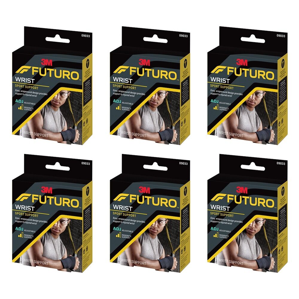 Futuro Sport Wrist Support Adjustable Pack of 6