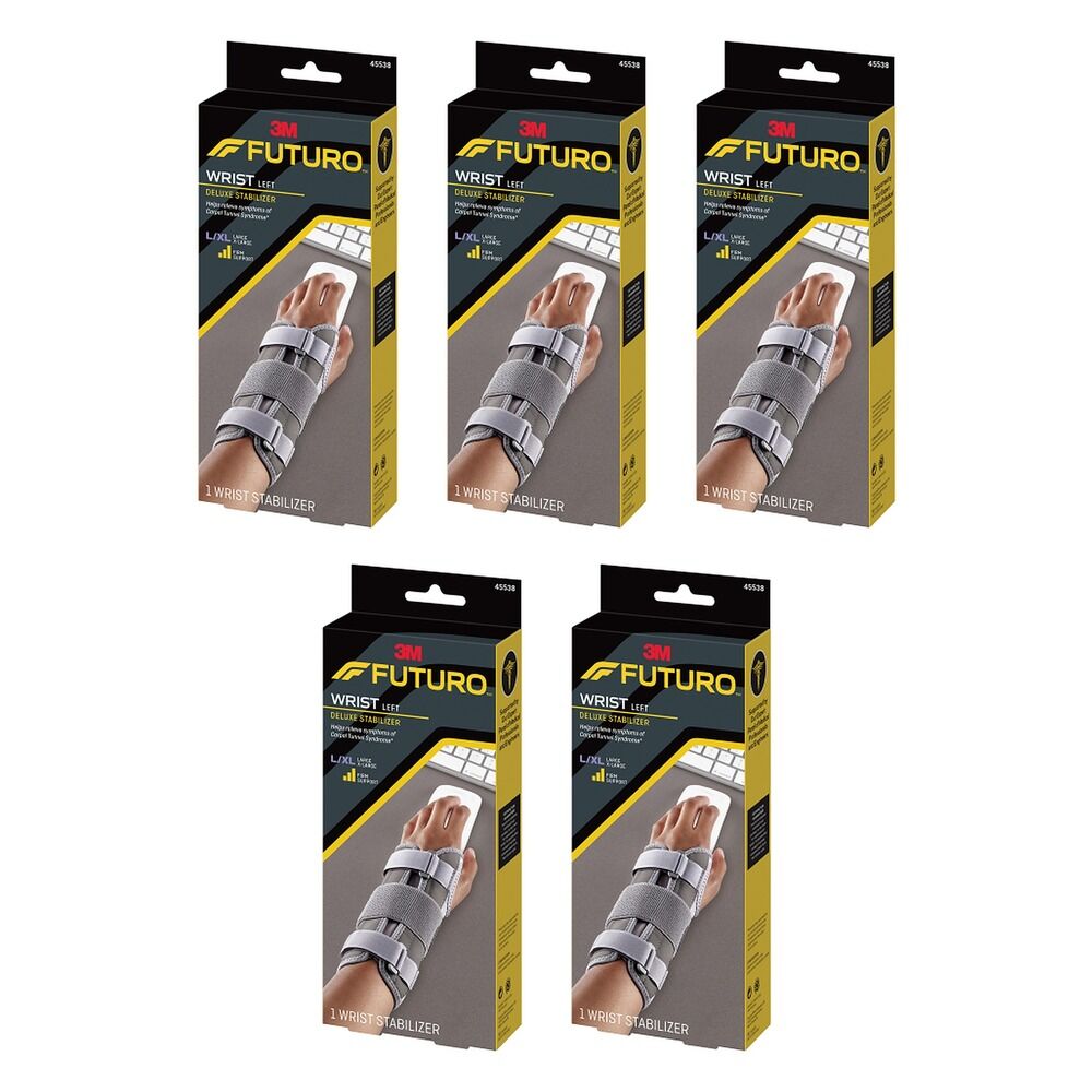 Futuro Deluxe Wrist Stabiliser Left Large/X-Large Pack of 5