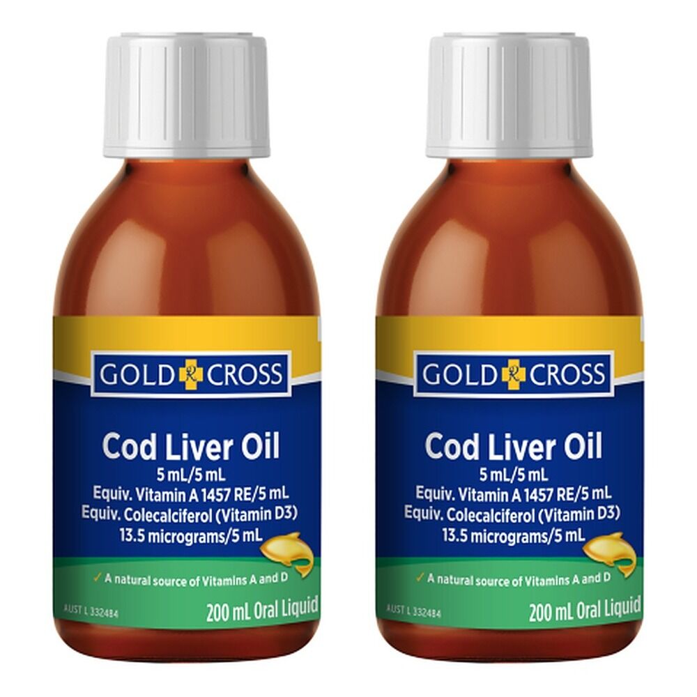 Goldx Cod Liver Oil 200mL Pack of 2