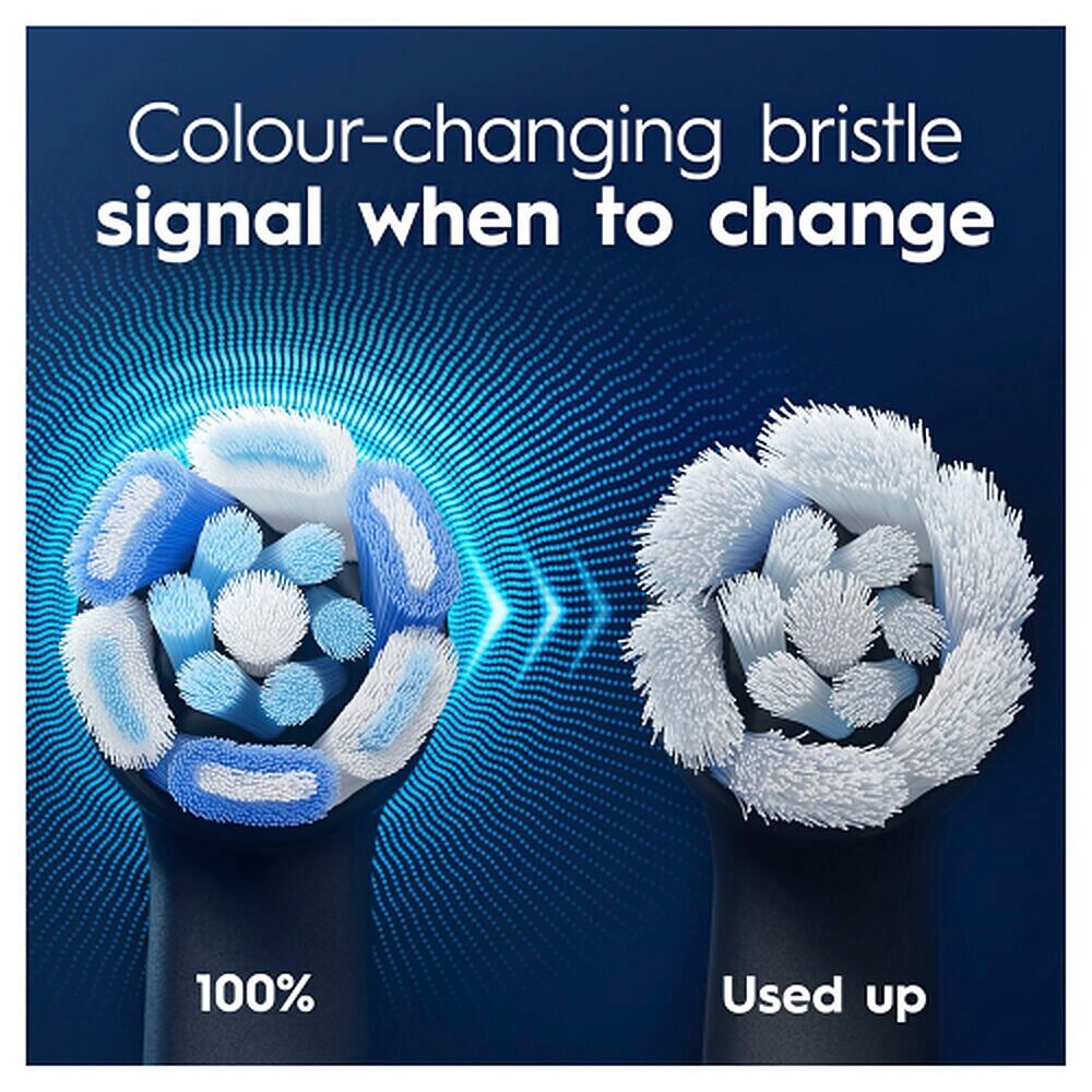 Oral-B iO Advanced Clean Replacement Heads Black 2 Pack