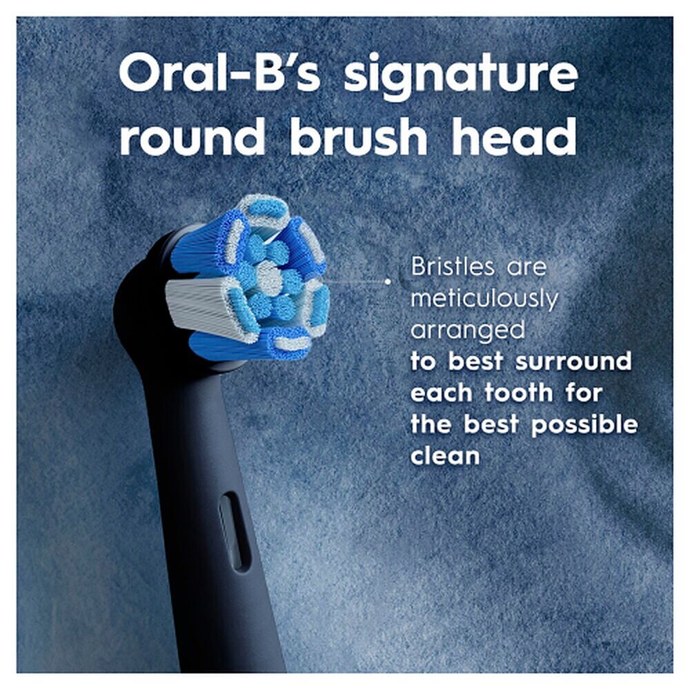 Oral-B iO Advanced Clean Replacement Heads Black 2 Pack
