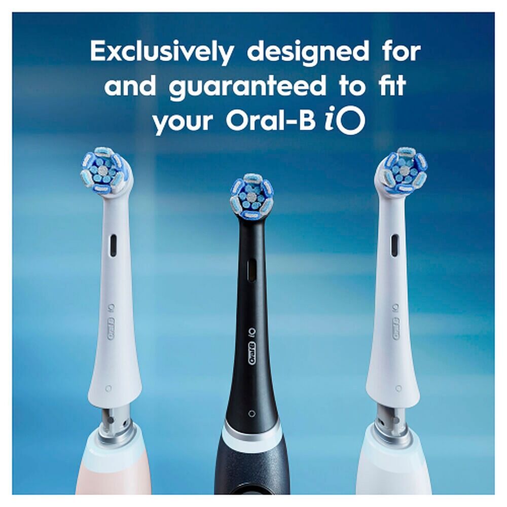 Oral-B iO Advanced Clean Replacement Heads Black 2 Pack