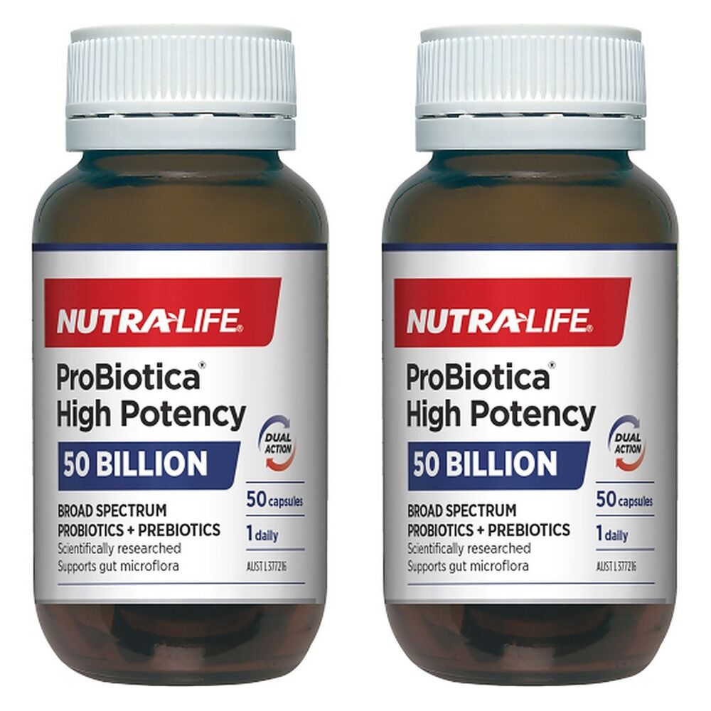 Nutra-Life ProBiotica High Potency 50 Capsules Pack of 2