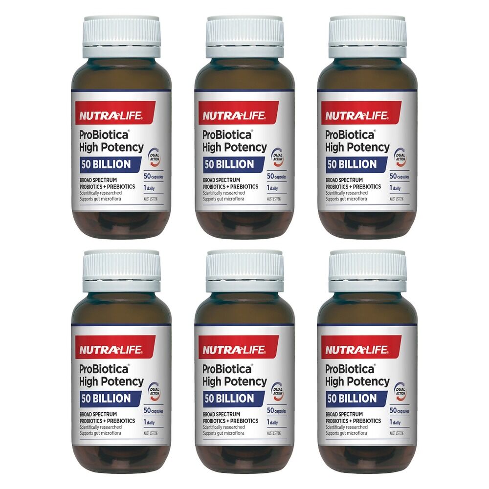 Nutra-Life ProBiotica High Potency 50 Capsules Pack of 6