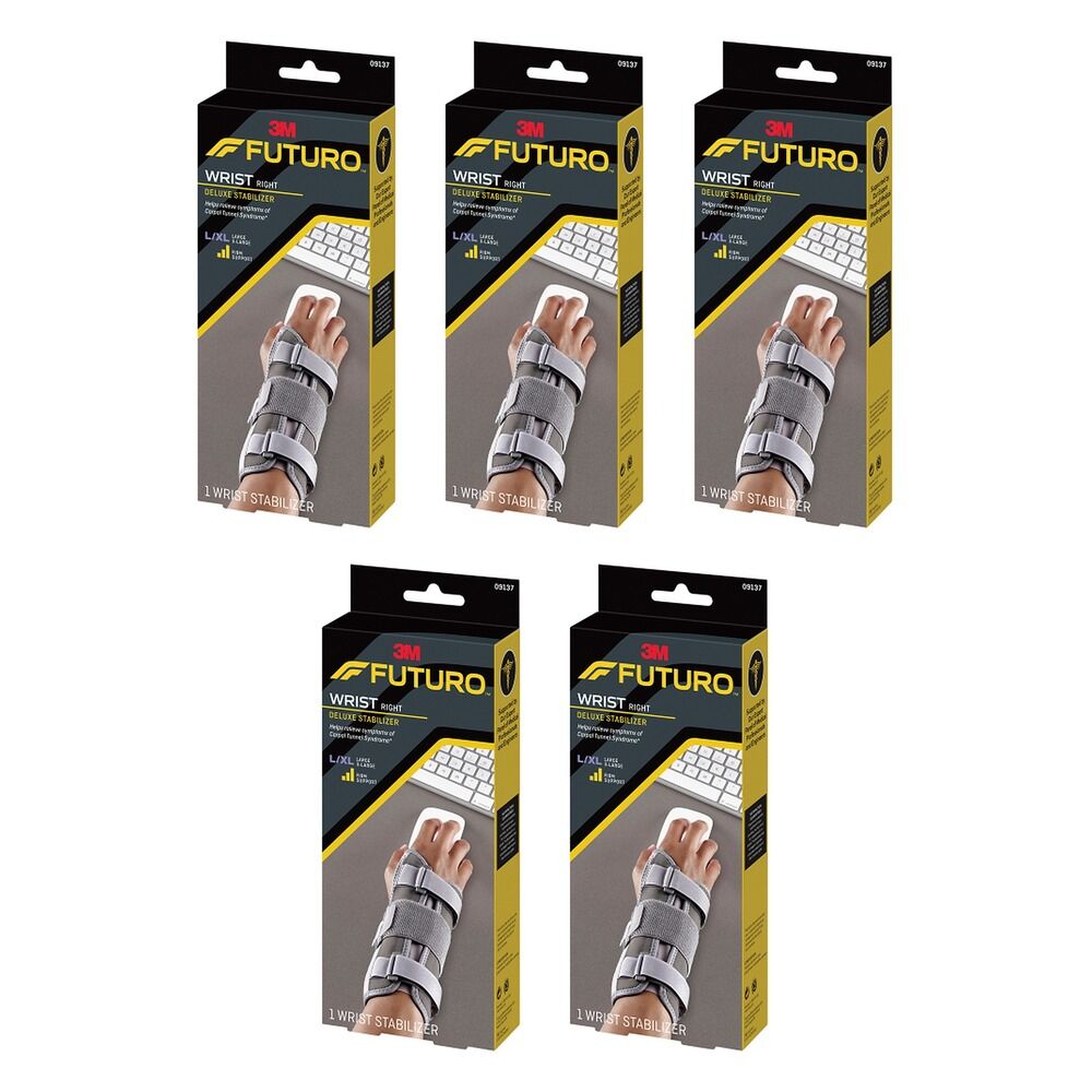 Futuro Deluxe Wrist Stabiliser Right Large/X-Large Pack of 5