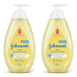Johnson's Baby Top-to-Toe Bath 500mL Pack of 2