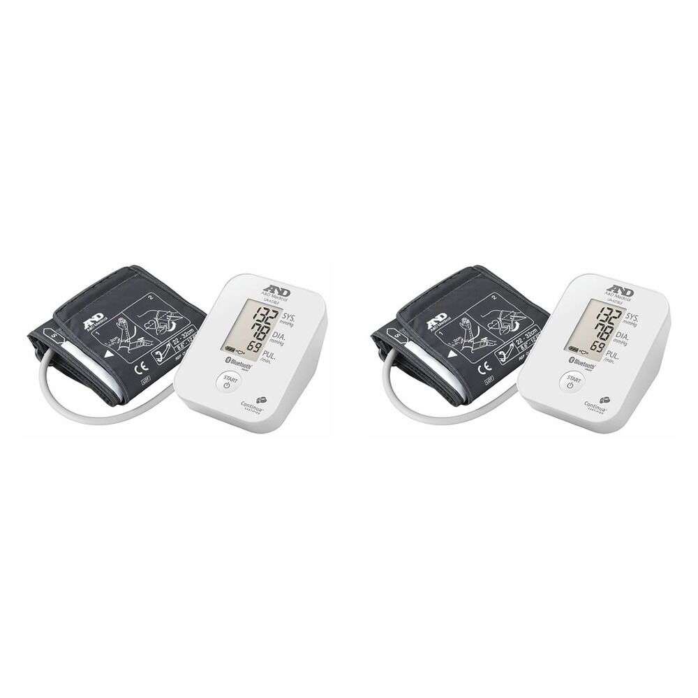 A&D Auto Blood Pressure Monitor with Bluetooth Pack of 2