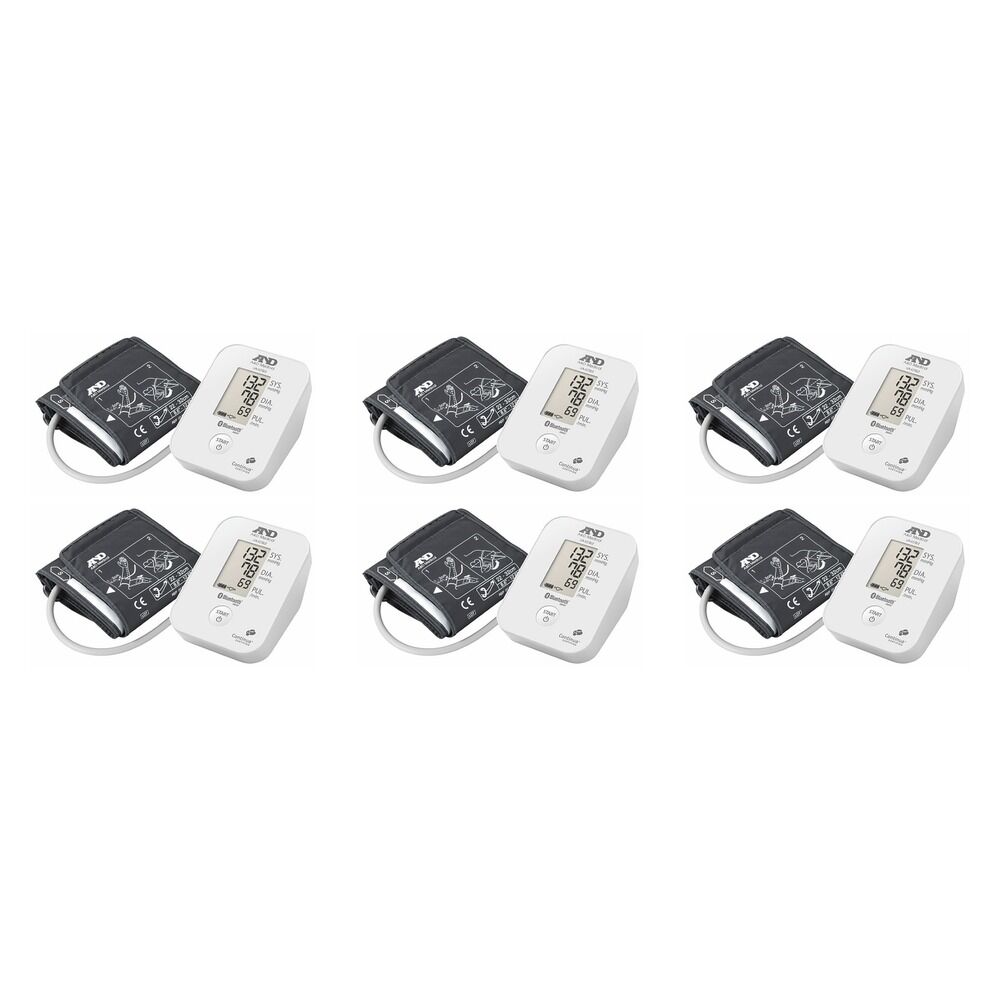 A&D Auto Blood Pressure Monitor with Bluetooth Pack of 6