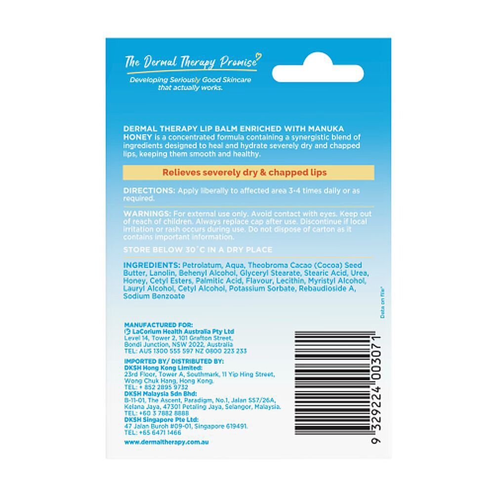 Dermal Therapy Lip Balm Manuka Honey 10g