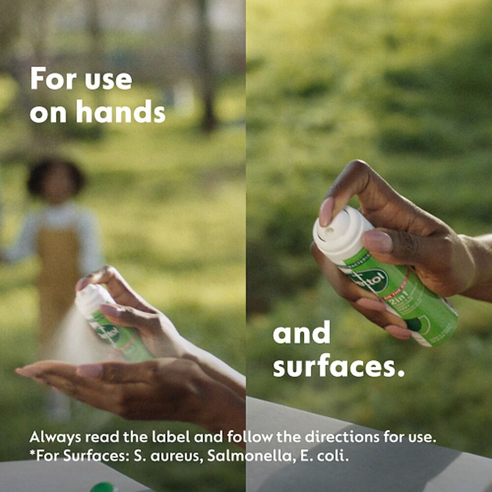 Dettol 2in1 On The Go Hand & Surface Sanitiser Spray 90mL