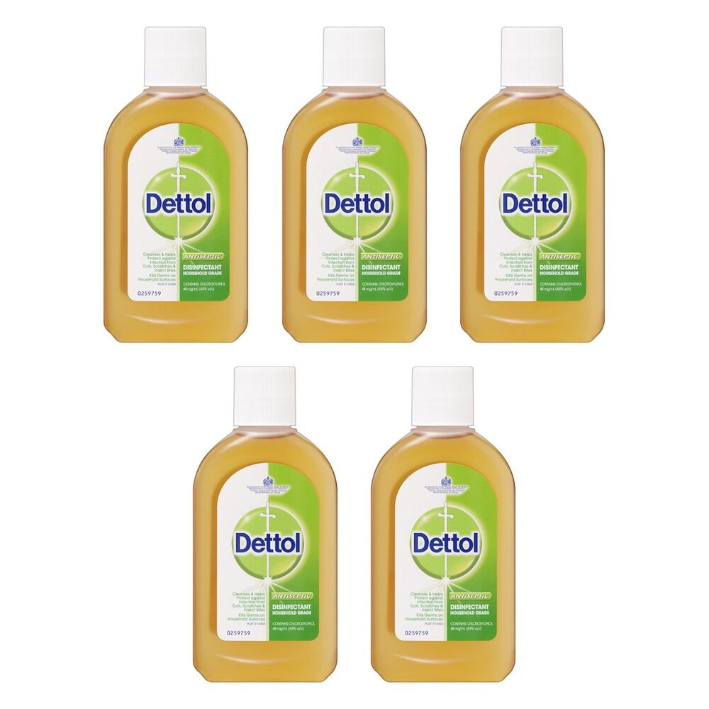 Dettol Antiseptic Disinfectant 250mL Pack of 5