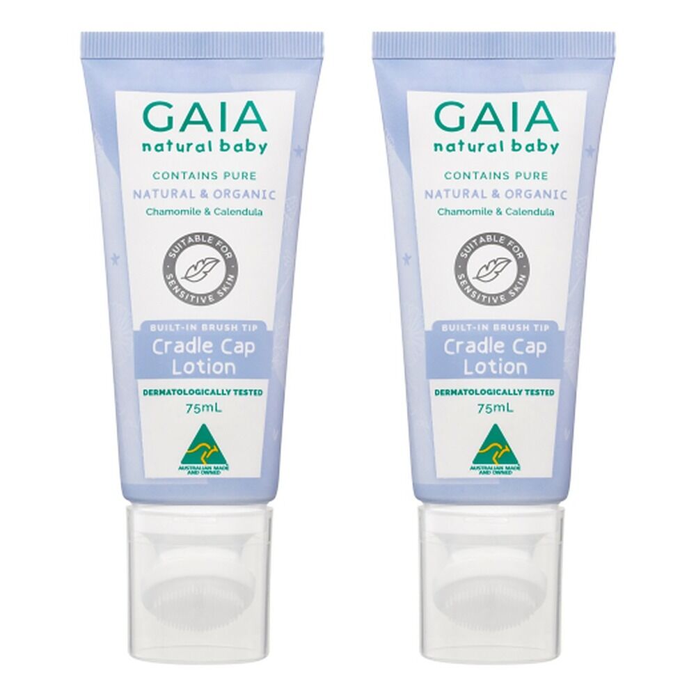 GAIA Natural Baby Cradle Cap Lotion 75mL Pack of 2