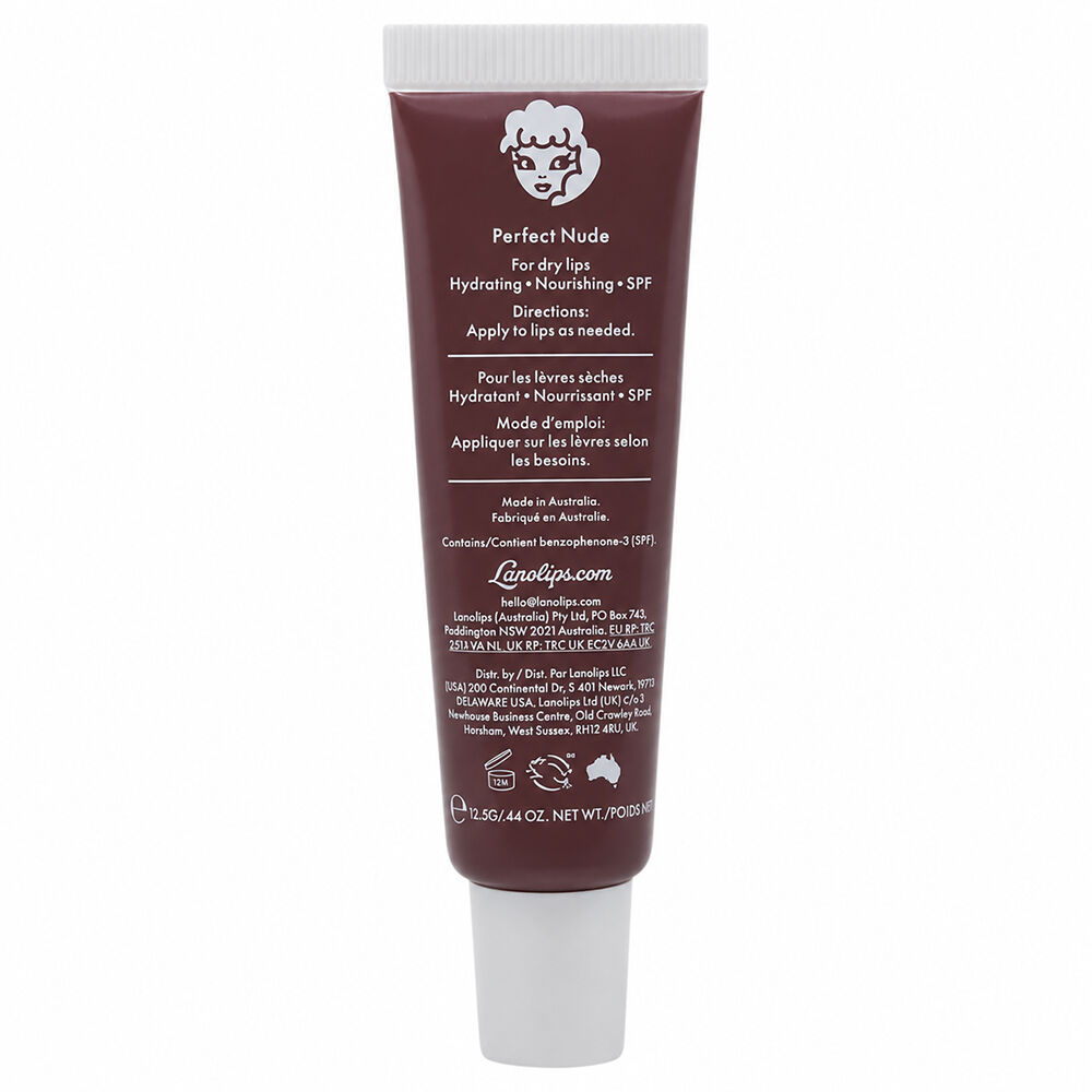 Lanolips Tinted Lip Balm SPF 30 Perfect Nude 12.5g Hydrating Lip Care