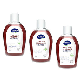 Redwin Coal Tar Fragrance Shampoo 250mL Pack of 3