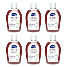 Redwin Coal Tar Fragrance Shampoo 250mL Pack of 6