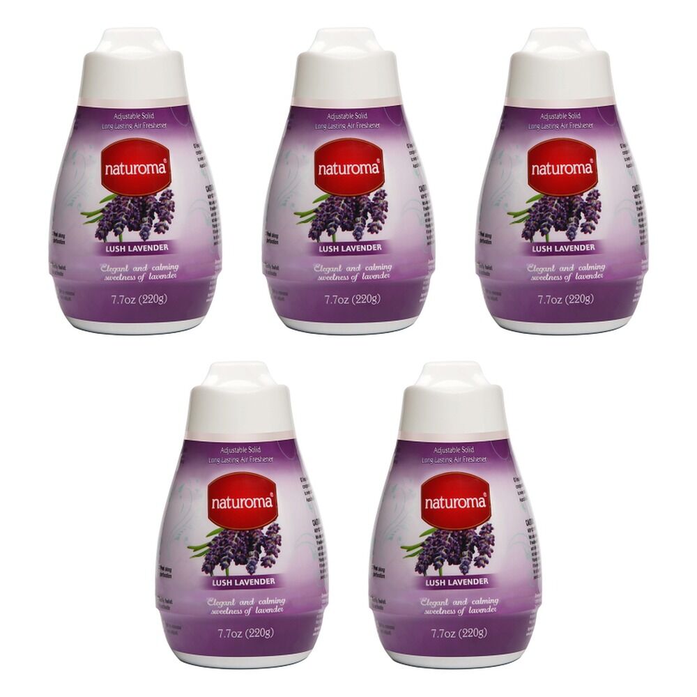 Naturoma Air Freshener Solid Gel Lush Lavender 220g Pack of 5