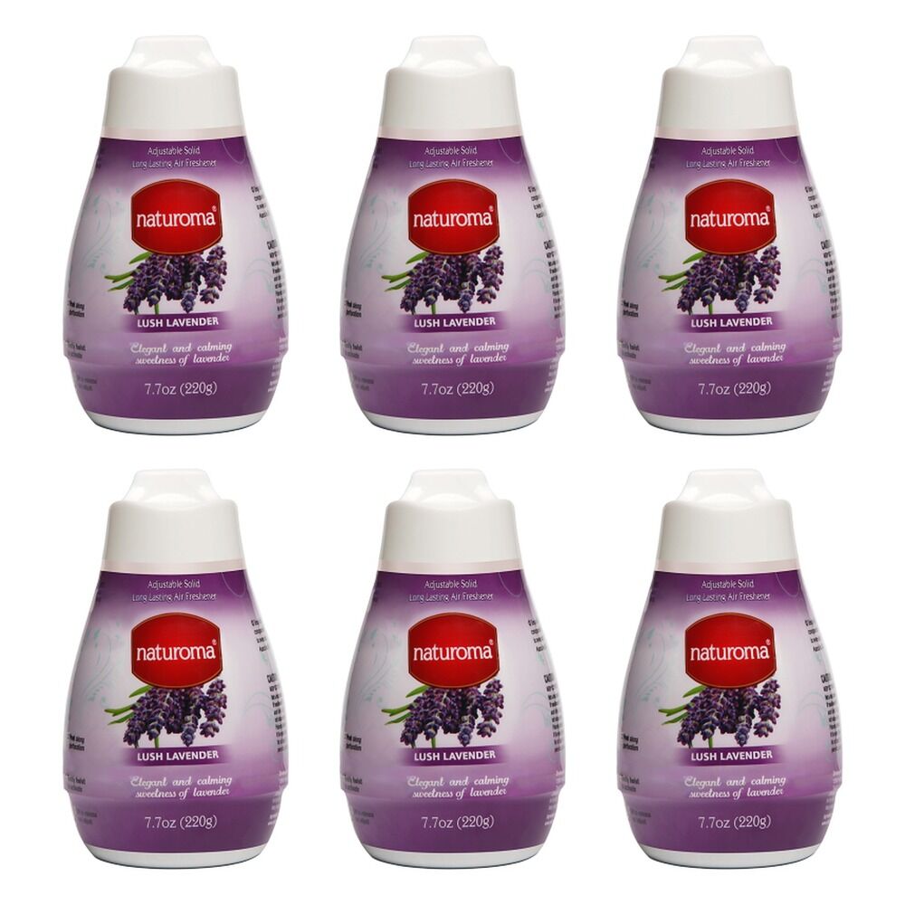 Naturoma Air Freshener Solid Gel Lush Lavender 220g Pack of 6