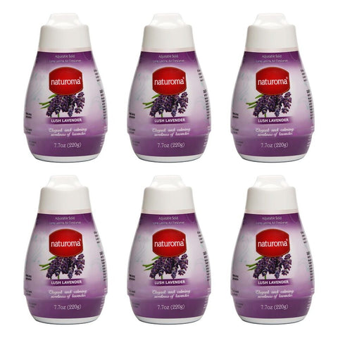 Naturoma Air Freshener Solid Gel Lush Lavender 220g Pack of 6