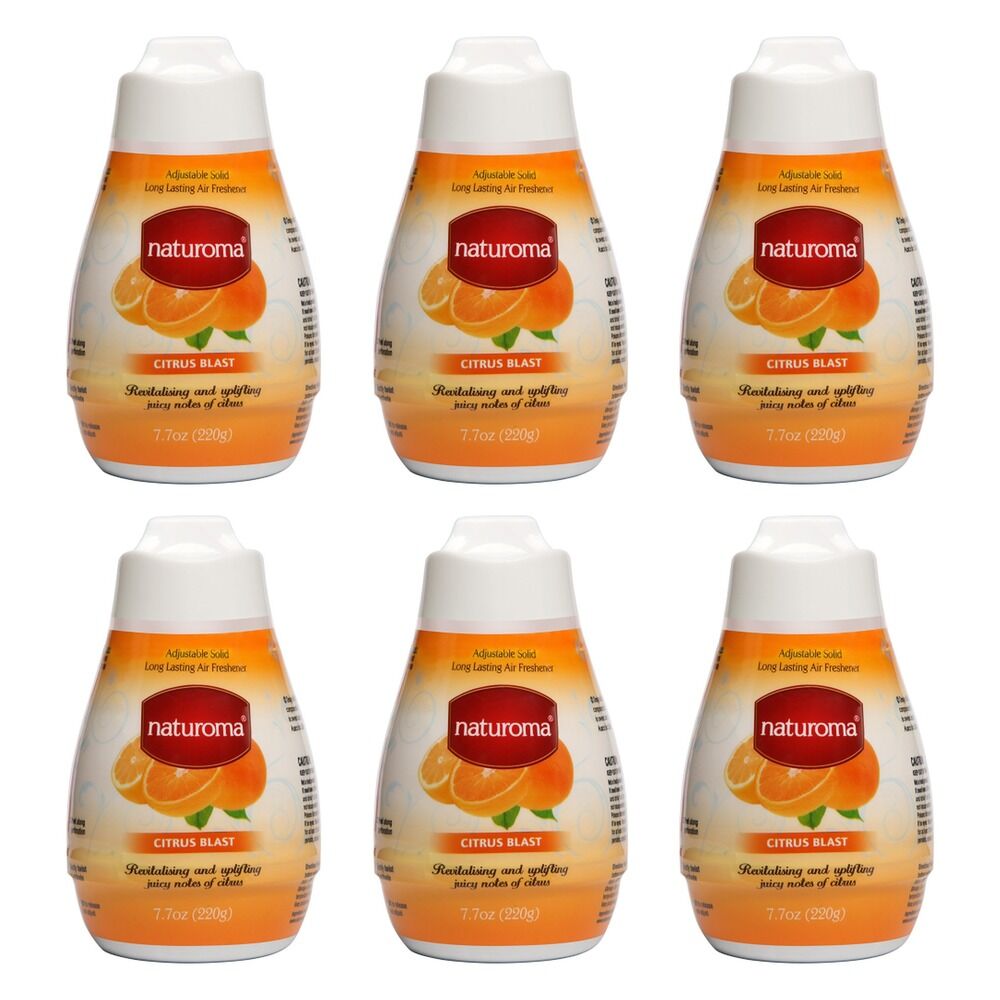 Naturoma Air Freshener Solid Gel Citrus Blast 220g Pack of 6