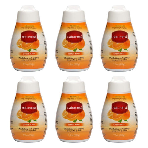 Naturoma Air Freshener Solid Gel Citrus Blast 220g Pack of 6