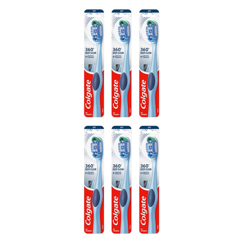 Colgate 3600 Whole Mouth Clean Toothbrush Soft Pack of 6