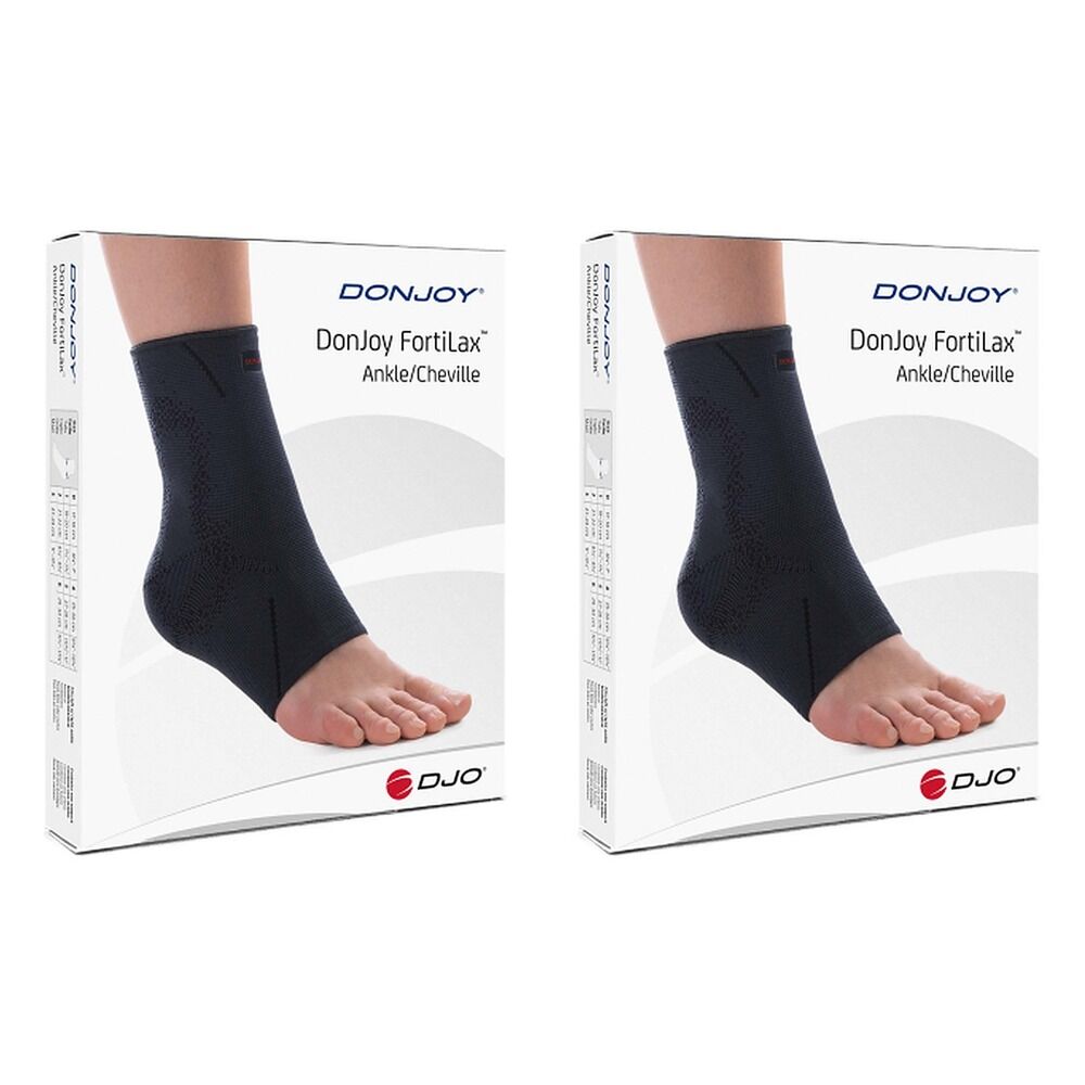 Donjoy Fortilax Elastic Ankle Support Medium Pack of 2