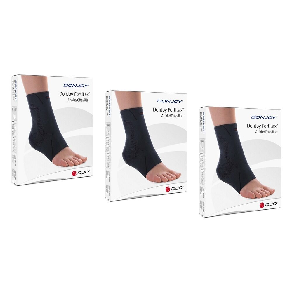 Donjoy Fortilax Elastic Ankle Support Large Pack of 3