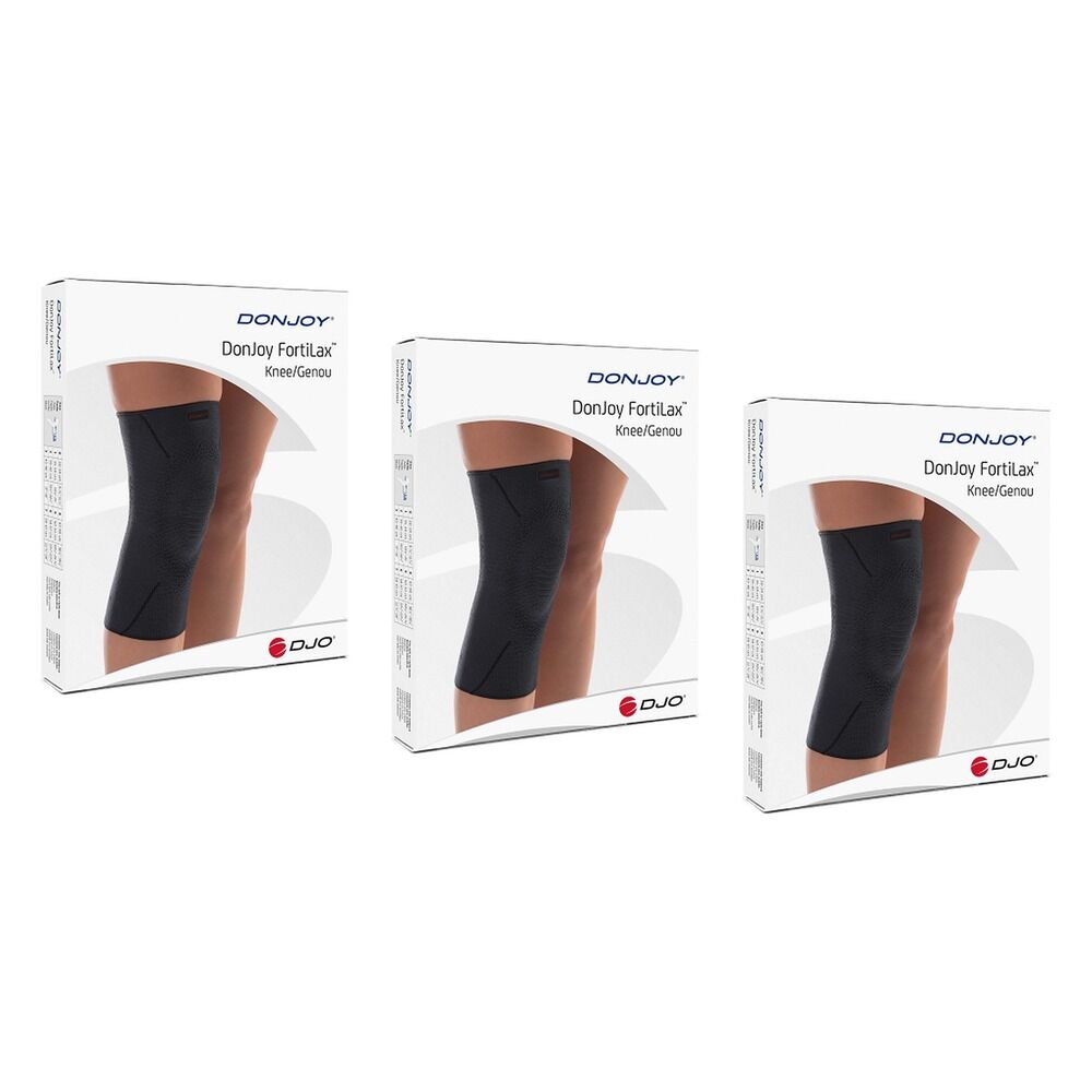 Donjoy Fortilax Elastic Knee Support Large Pack of 3