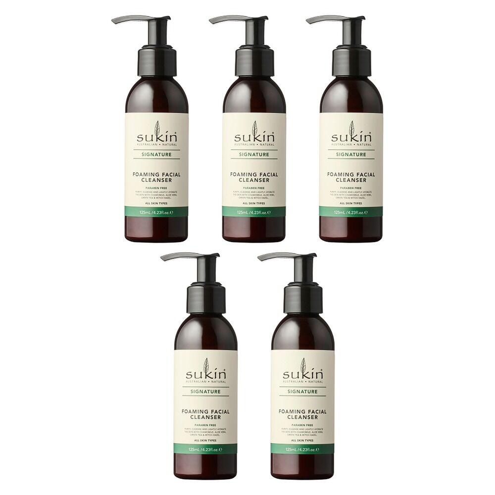Sukin Foaming Facial Cleanser 125mL Pack of 5