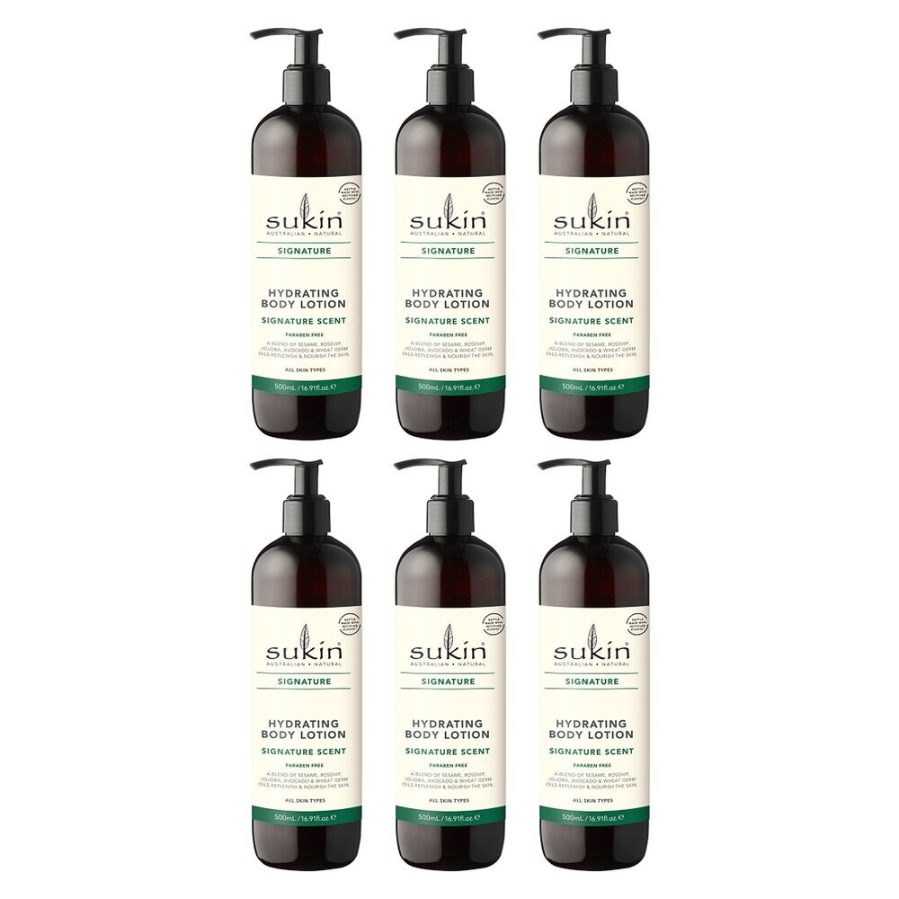 Sukin Hydrating Body Lotion 500mL Pack of 6