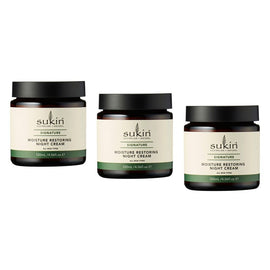 Sukin Moisture Restoring Night Cream 120mL Pack of 3