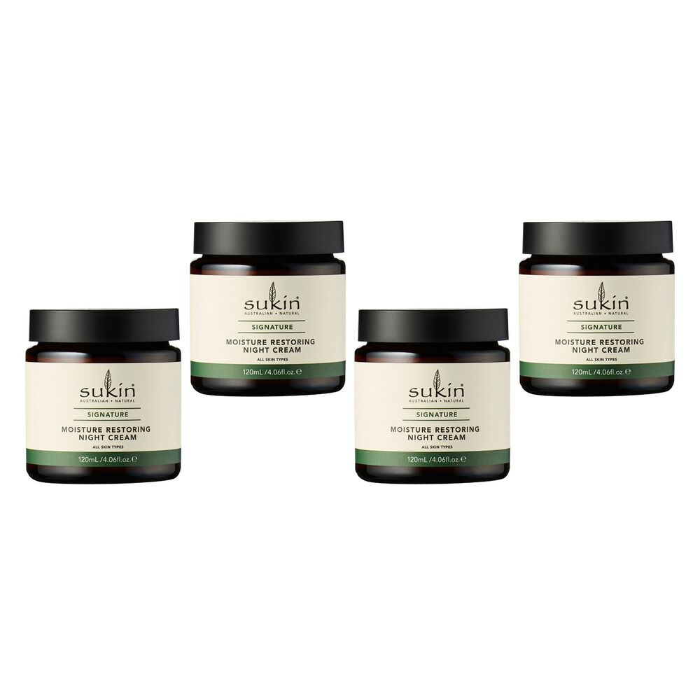 Sukin Moisture Restoring Night Cream 120mL Pack of 4