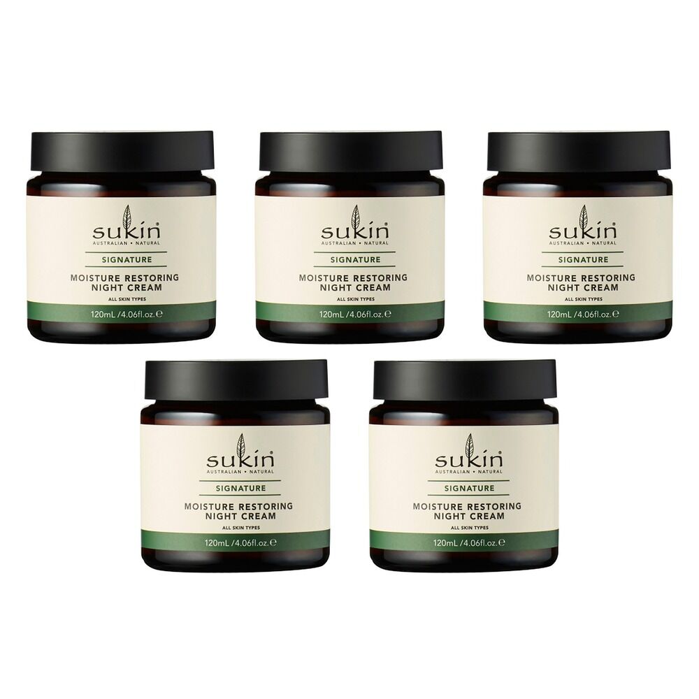 Sukin Moisture Restoring Night Cream 120mL Pack of 5