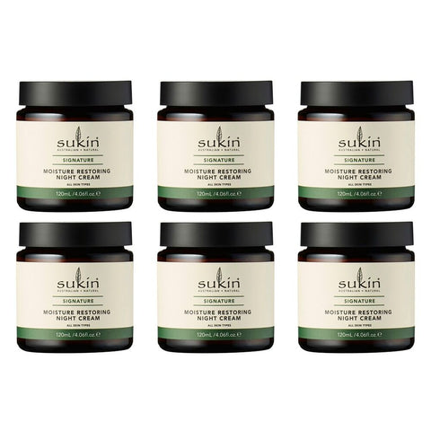 Sukin Moisture Restoring Night Cream 120mL Pack of 6
