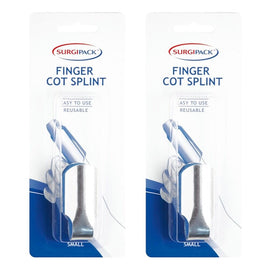 SurgiPack Finger Cot Splint Small Pack of 2