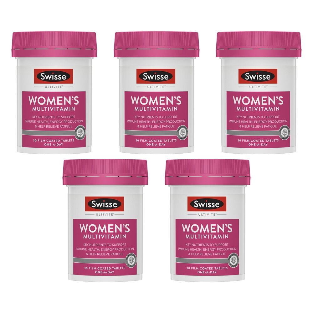 Swisse Ultivite Women's Multivitamin 30 Tablets Pack of 5