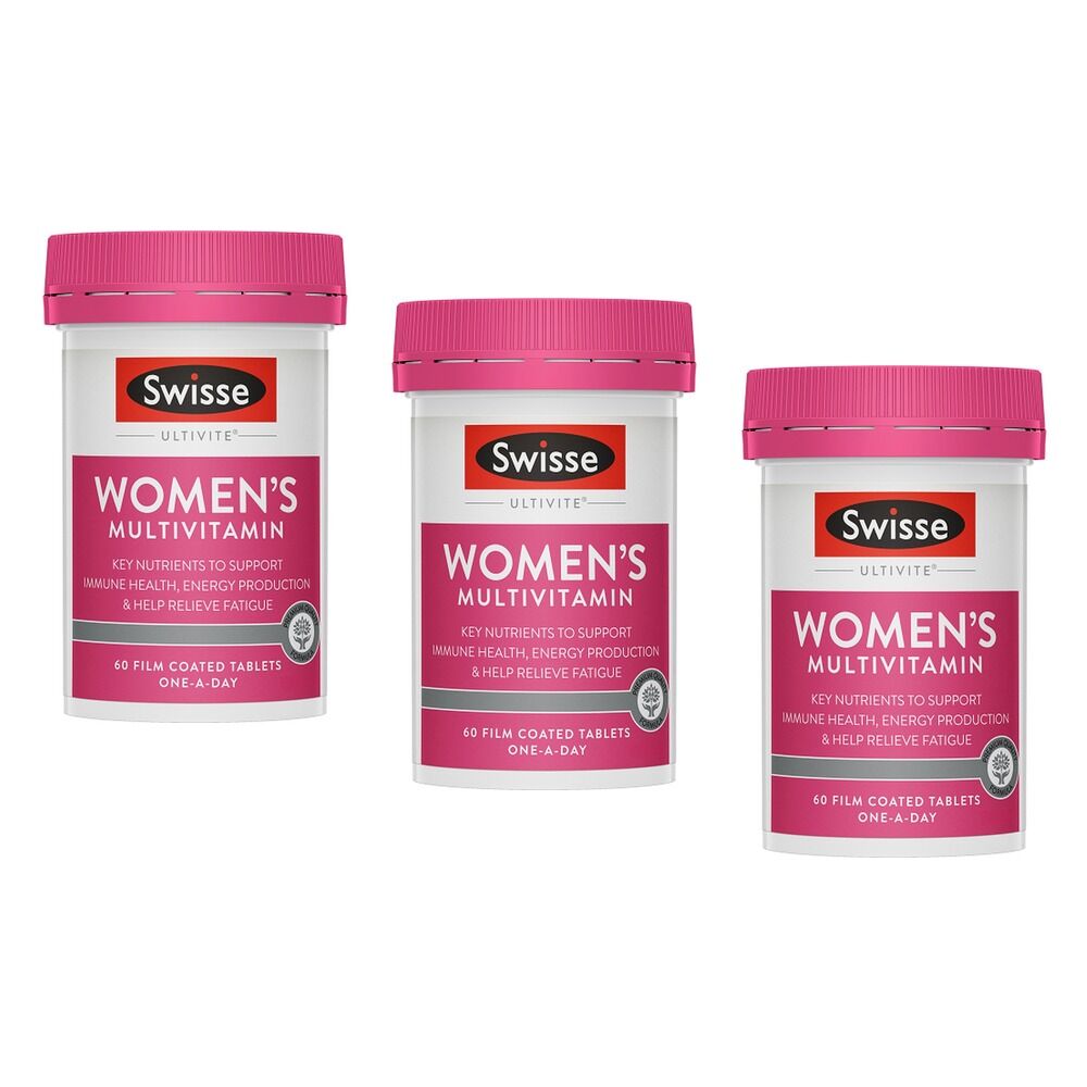 Swisse Ultivite Women's Multivitamin 60 Tablets Pack of 3