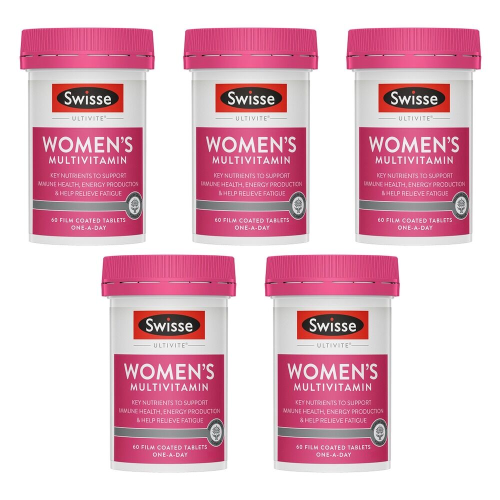 Swisse Ultivite Women's Multivitamin 60 Tablets Pack of 5