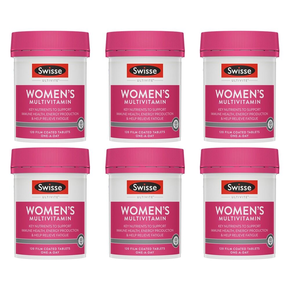Swisse Ultivite Women's Multivitamin 120 Tablets Pack of 6