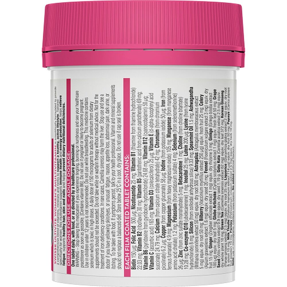 Swisse Ultivite Women's Multivitamin 120 Tablets