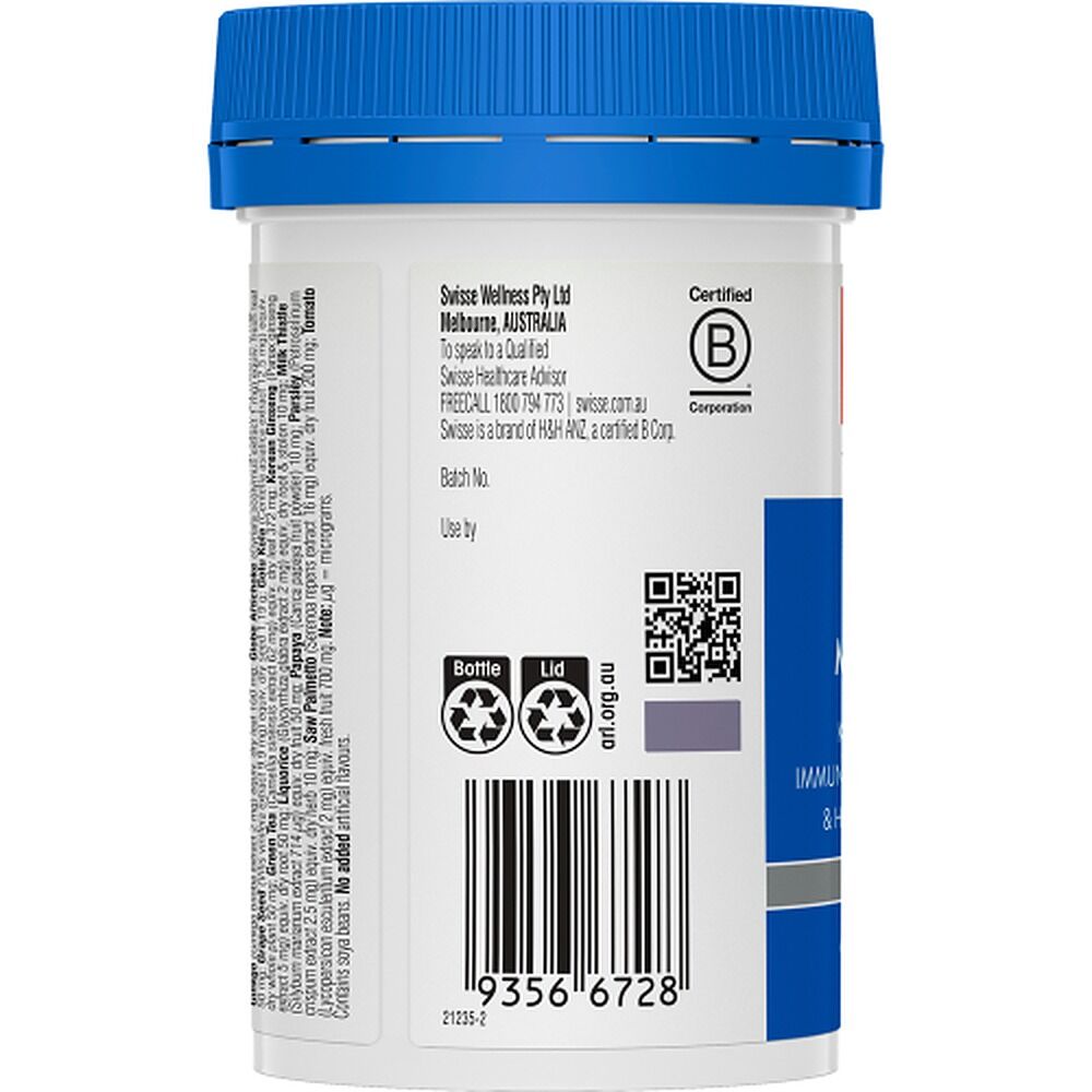 Swisse Ultivite Men's Multivitamin 60 Tablets