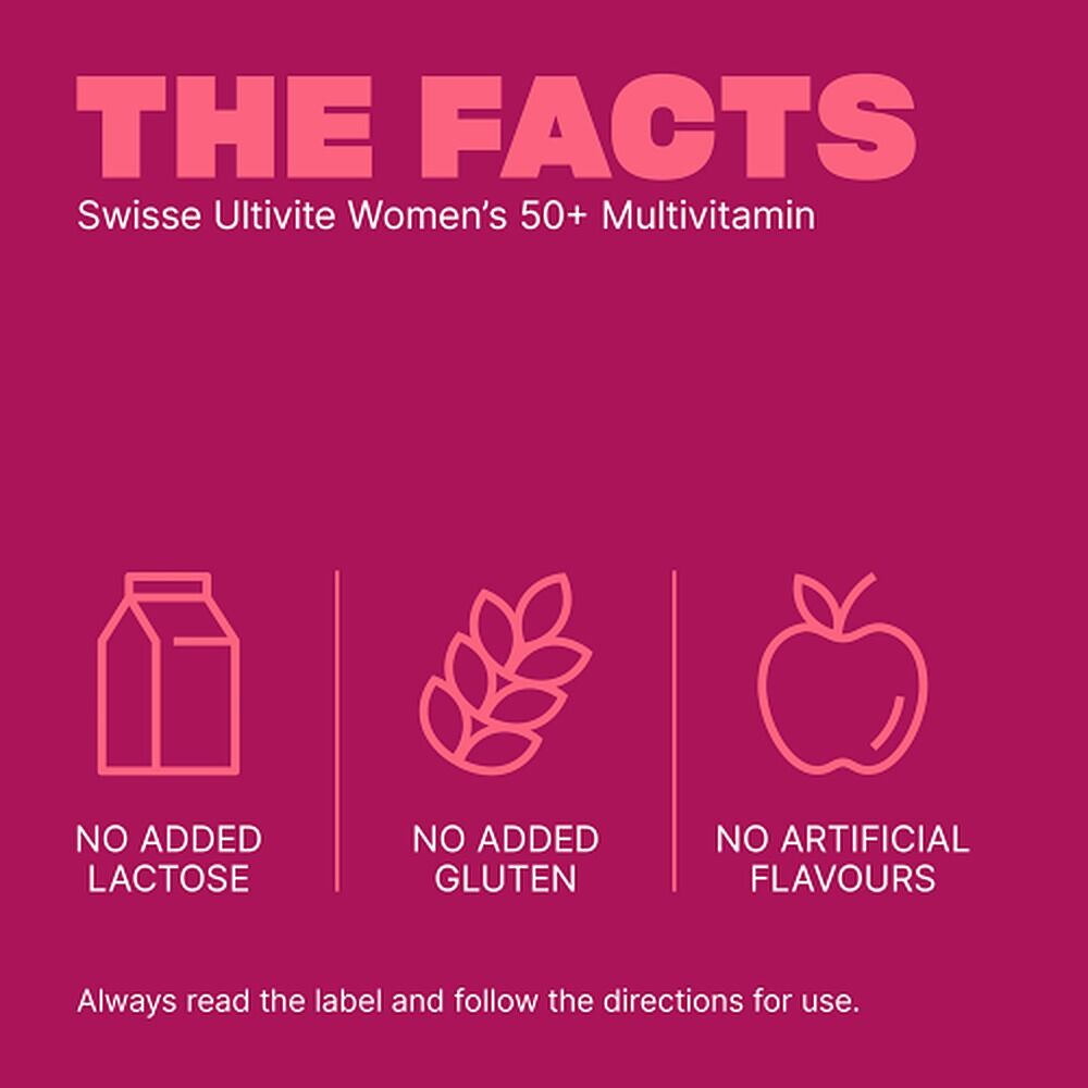Swisse Ultivite Women's 50+ Multivitamin 60 Tablets