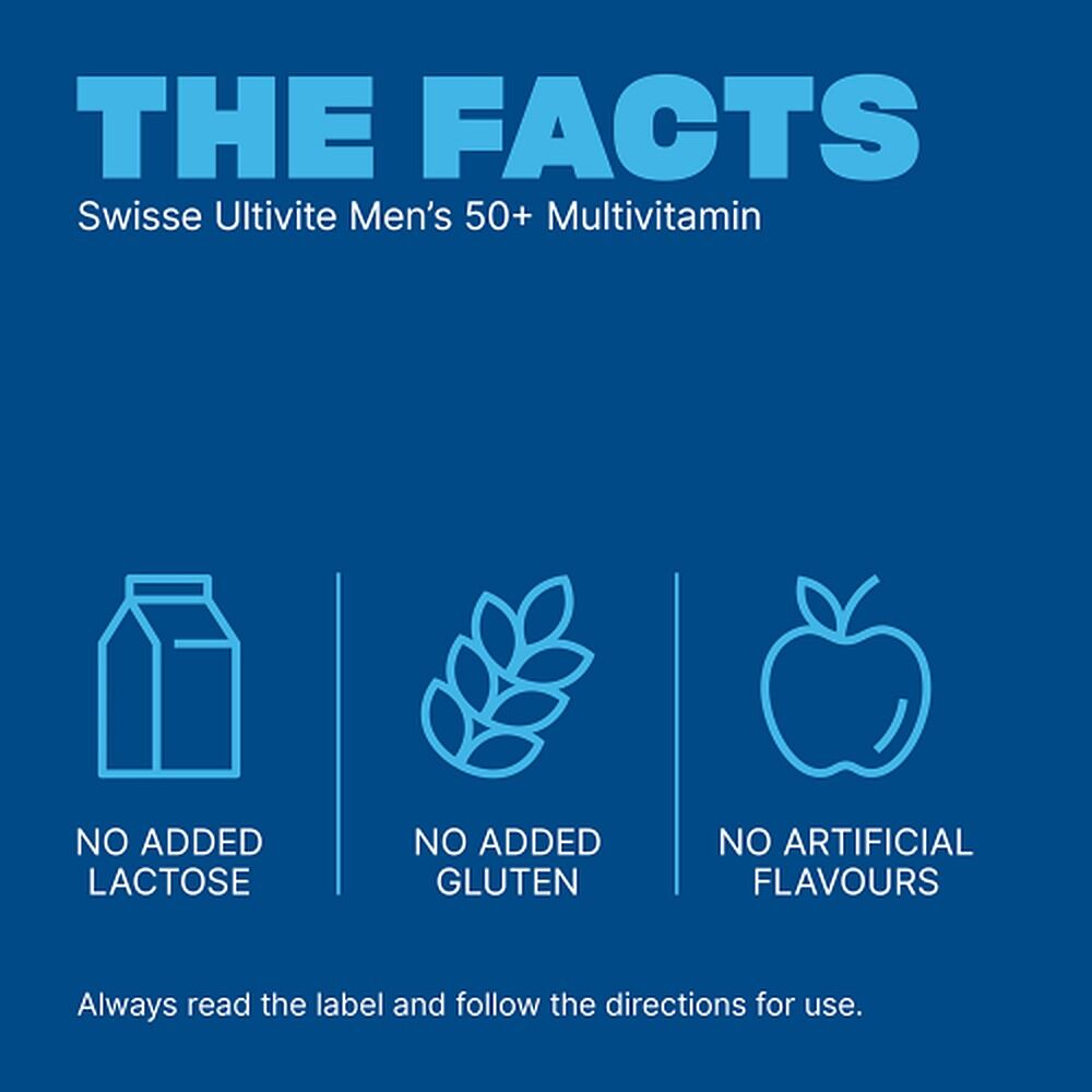 Swisse Ultivite Men's 50+ Multivitamin 90 Tablets