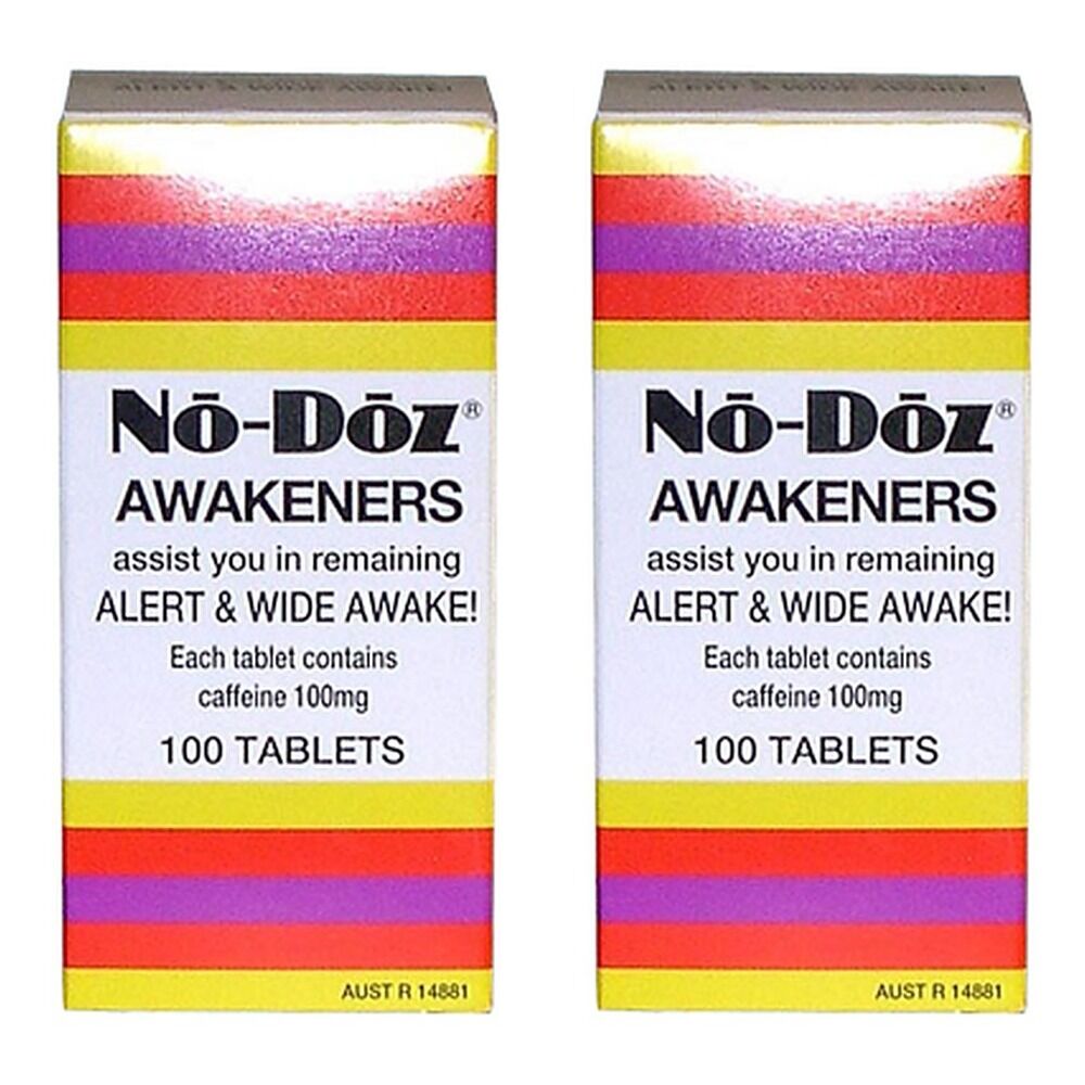 No-Doz Awakeners 100 Tablets Pack of 2