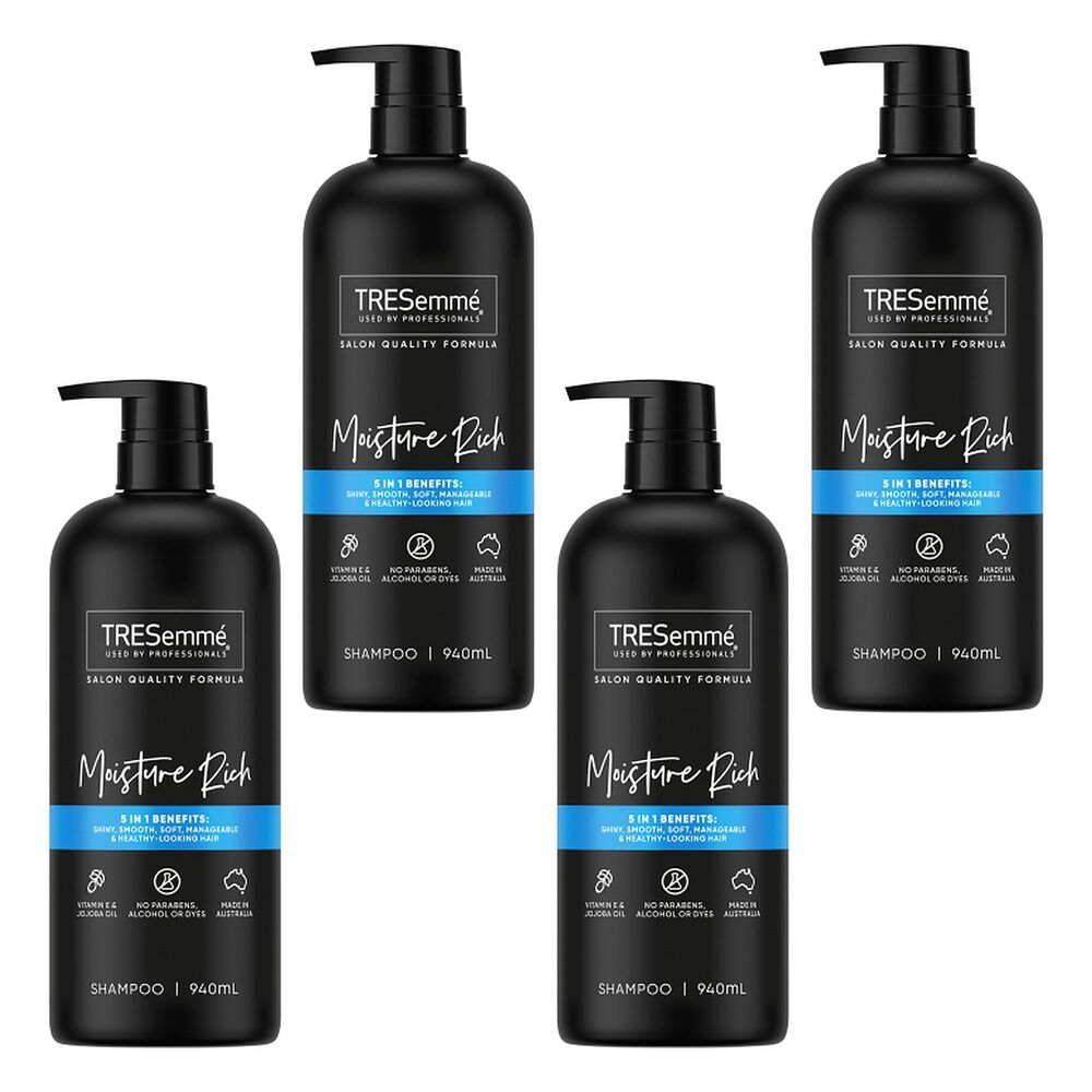 TRESemme Moisture Rich Shampoo 940mL Pack of 4