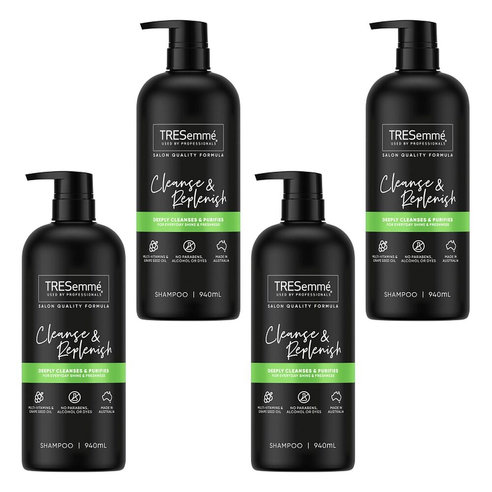 TRESemme Cleanse Replenish Shampoo 940mL Pack of 4