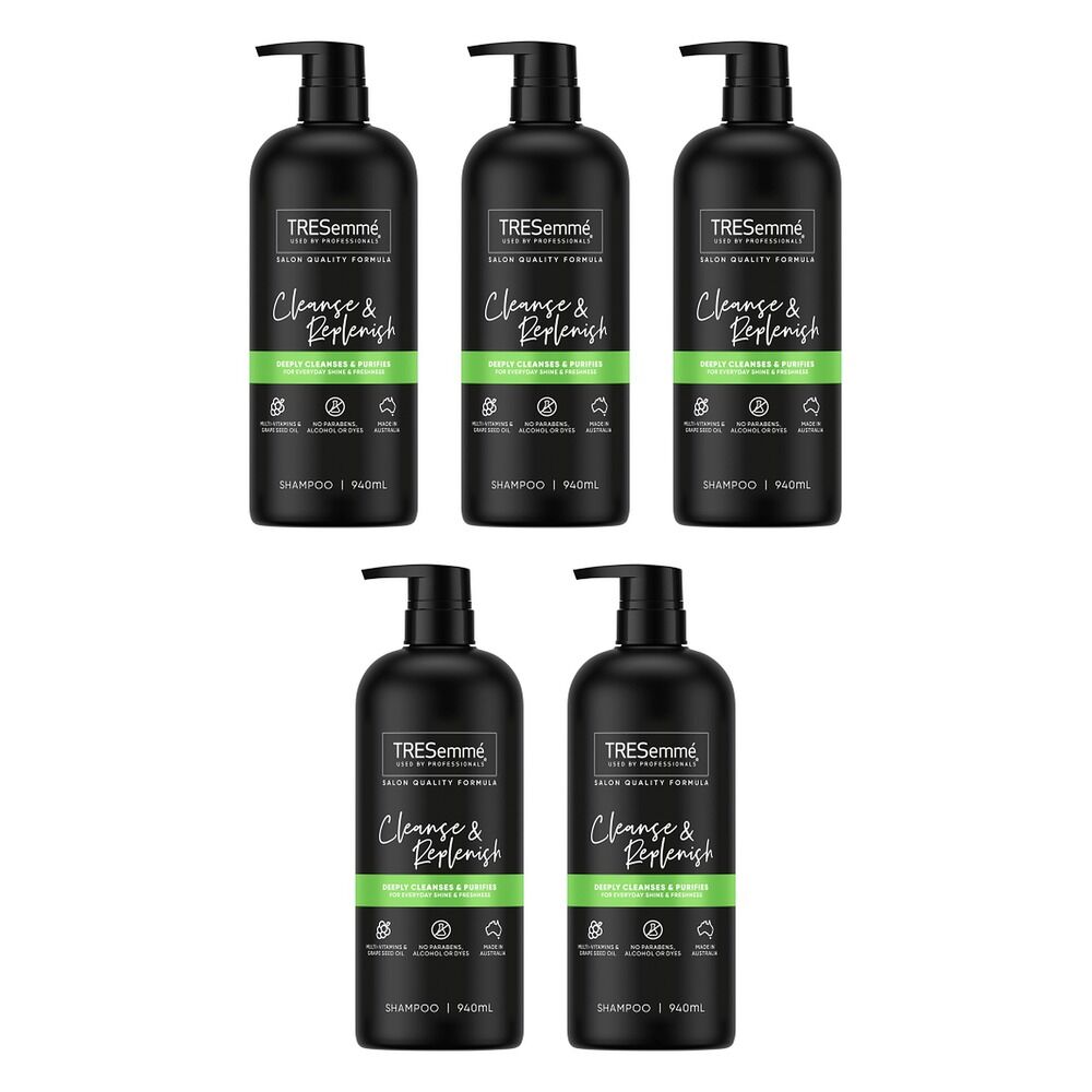 TRESemme Cleanse Replenish Shampoo 940mL Pack of 5