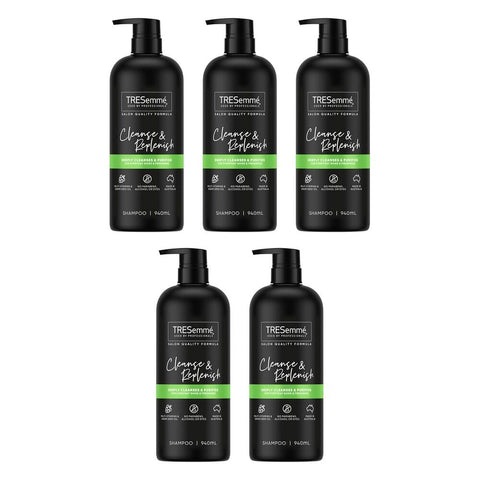 TRESemme Cleanse Replenish Shampoo 940mL Pack of 5