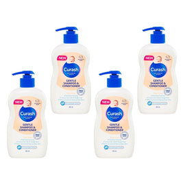 Curash Gentle Shampoo & Conditioner 400mL Pack of 4
